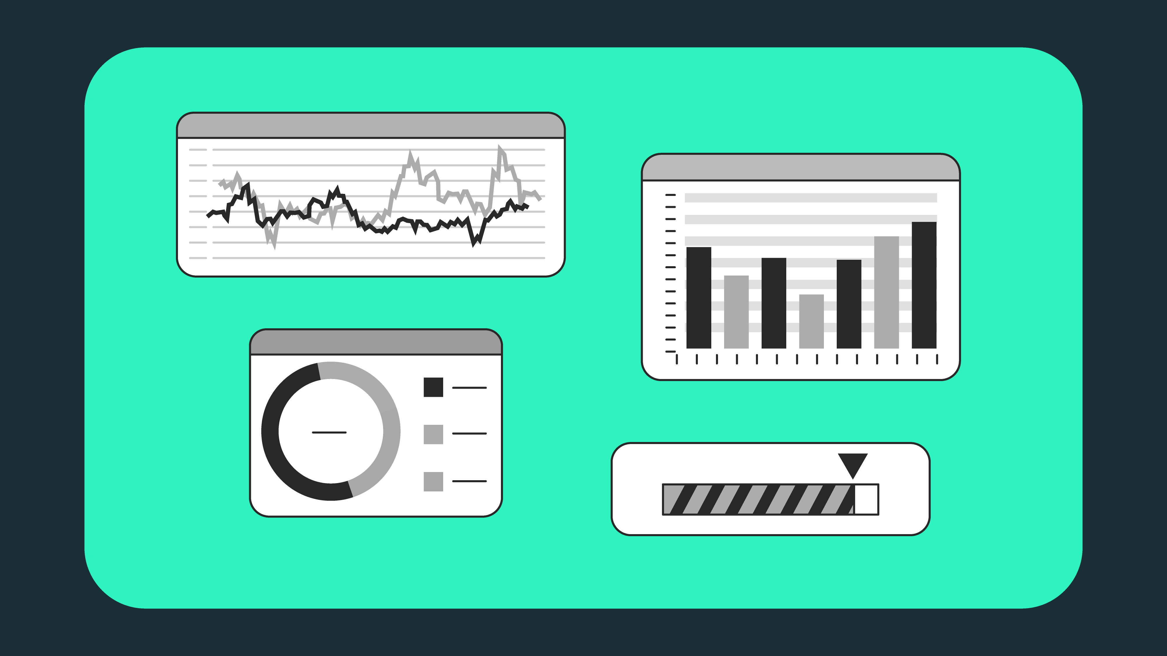 A series of images representing the basic information you need for trading stocks as a side hustle